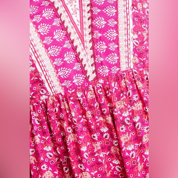 Maeve Isabel Embroidered Long Sleeve Tunic Dress Small anthropologie - Picture 8 of 8